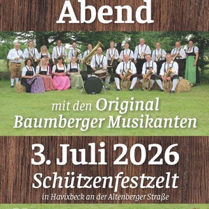 Karte für den Böhmischen Abend